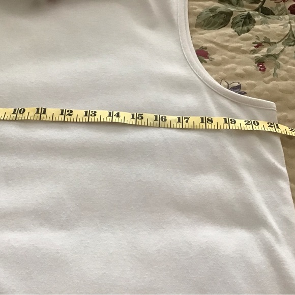 Christopher & Banks Mock Neck, Sleeveless Top XL. Color. White - Picture 5 of 5